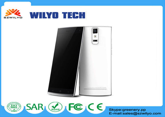 WU5s + 5 इंच की स्क्रीन स्मार्टफोन, 5 इंच का डिस्प्ले MT6582 फिंगरप्रिंट एंड्रॉयड 4.4 3 जी के साथ smartphones