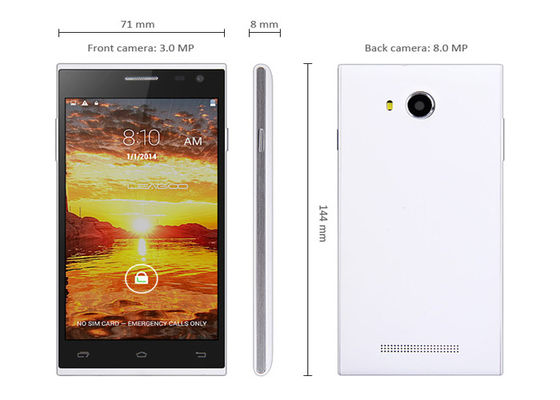 WL5 5 インチ スクリーンの Smartphones IPS 1G 8G 8Mp の 8Mp カメラが付いている人間の特徴をもつタブレットの PC