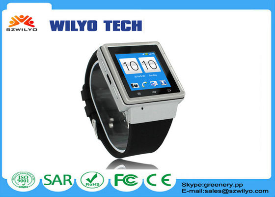 1.54 Inch Smart Watches Android Single Sim Card Gps 2Mp Black Android 4.4 WS06