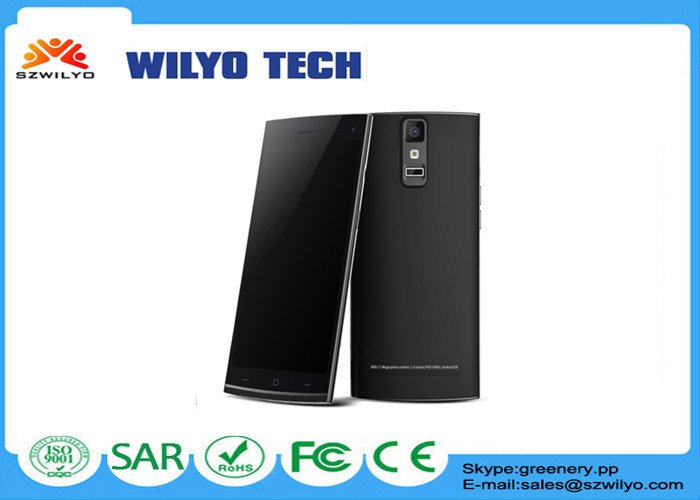 MT6582 Quad Core 5.0 Inch Touch Screen Phone Android 4.4 Fingerprint With 5Mp