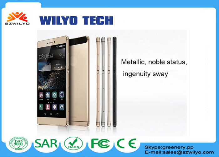 सफेद धातु smartphones के साथ 5 इंच स्क्रीन MT6572 दोहरी कोर एंड्रॉयड 4.4 P8